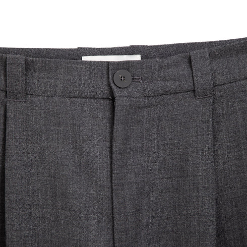 Studio Nicholson Tuck Tropical Wool Pant Tarmac 787 Degli Uberti
